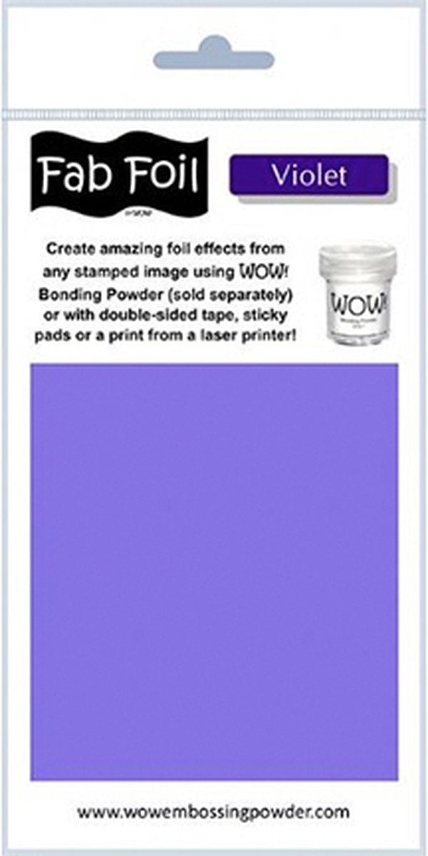 FAB FOIL Violet 1 meter x 10 cm, WOW