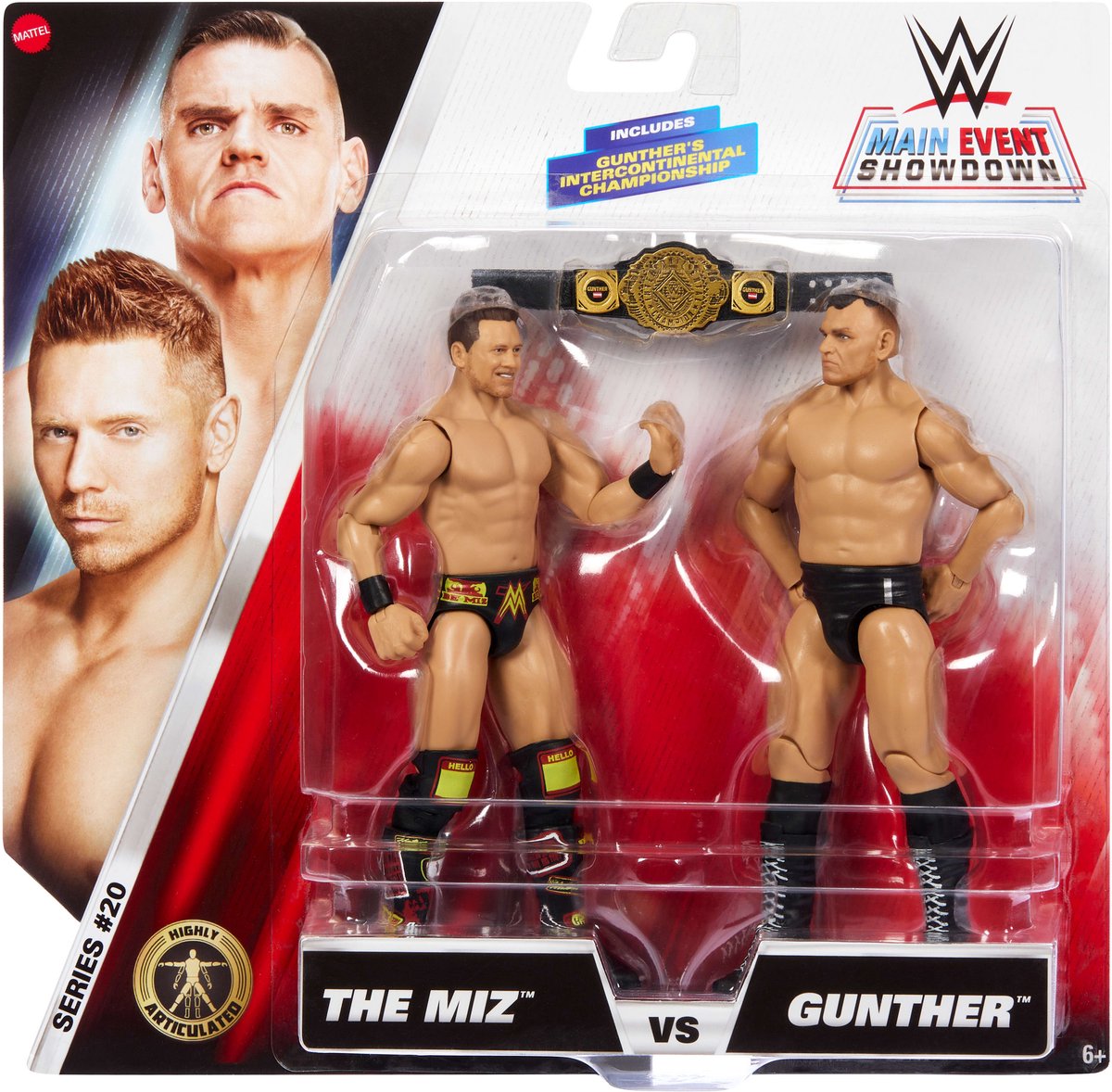 WWE Hoofdevenement Gunther versus The Miz Set van 2 - 15 cm