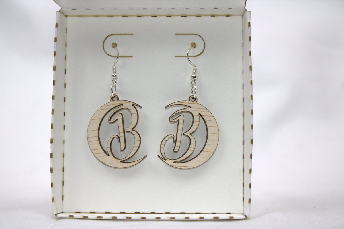 oorbellen alfabet Letter B