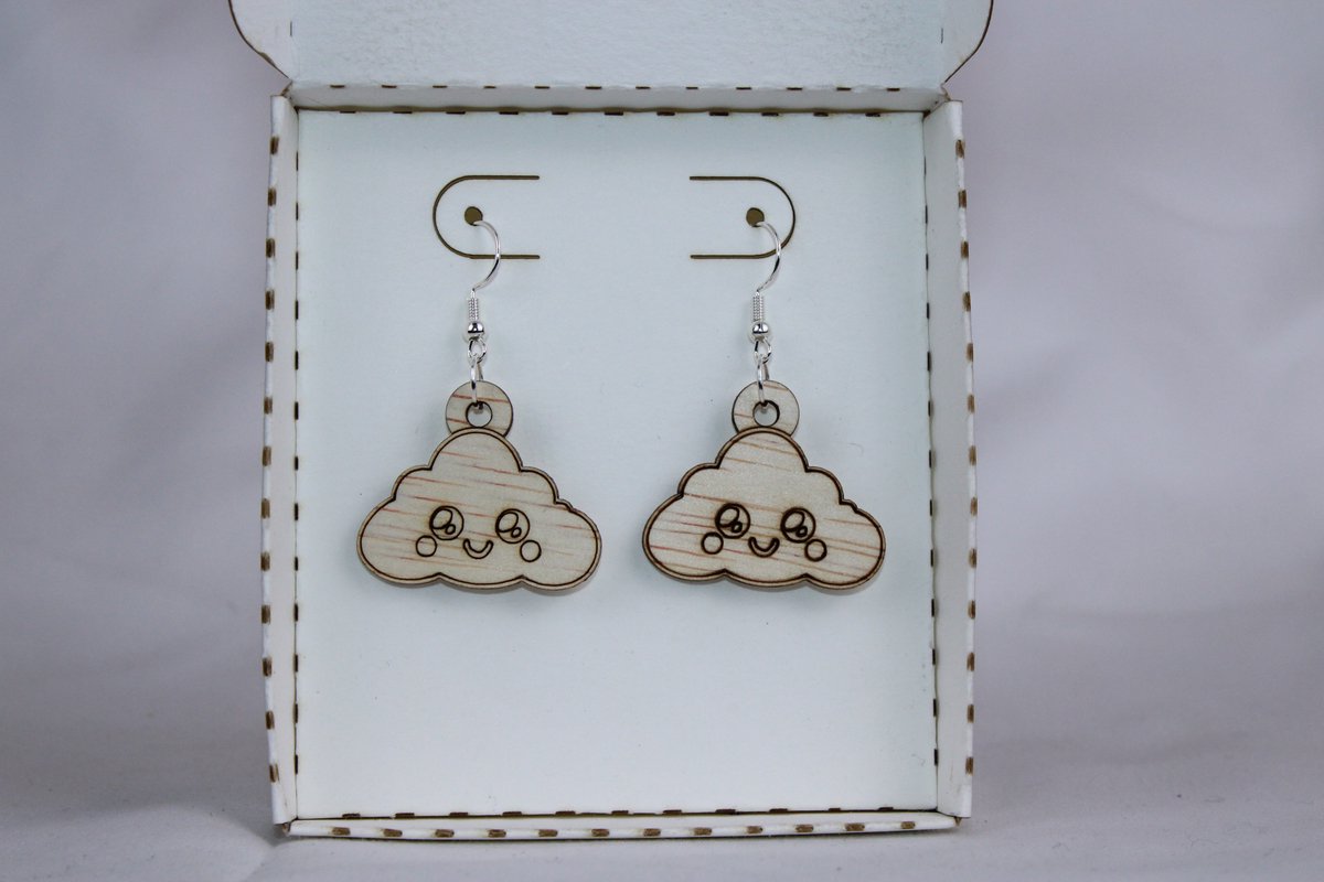 oorbellen emoji wolkje Blij