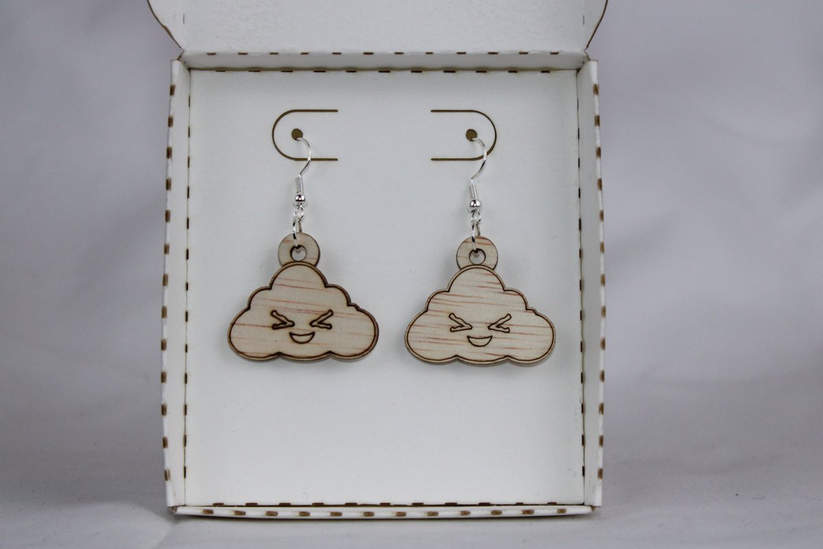 oorbellen emoji wolkje Lacherig