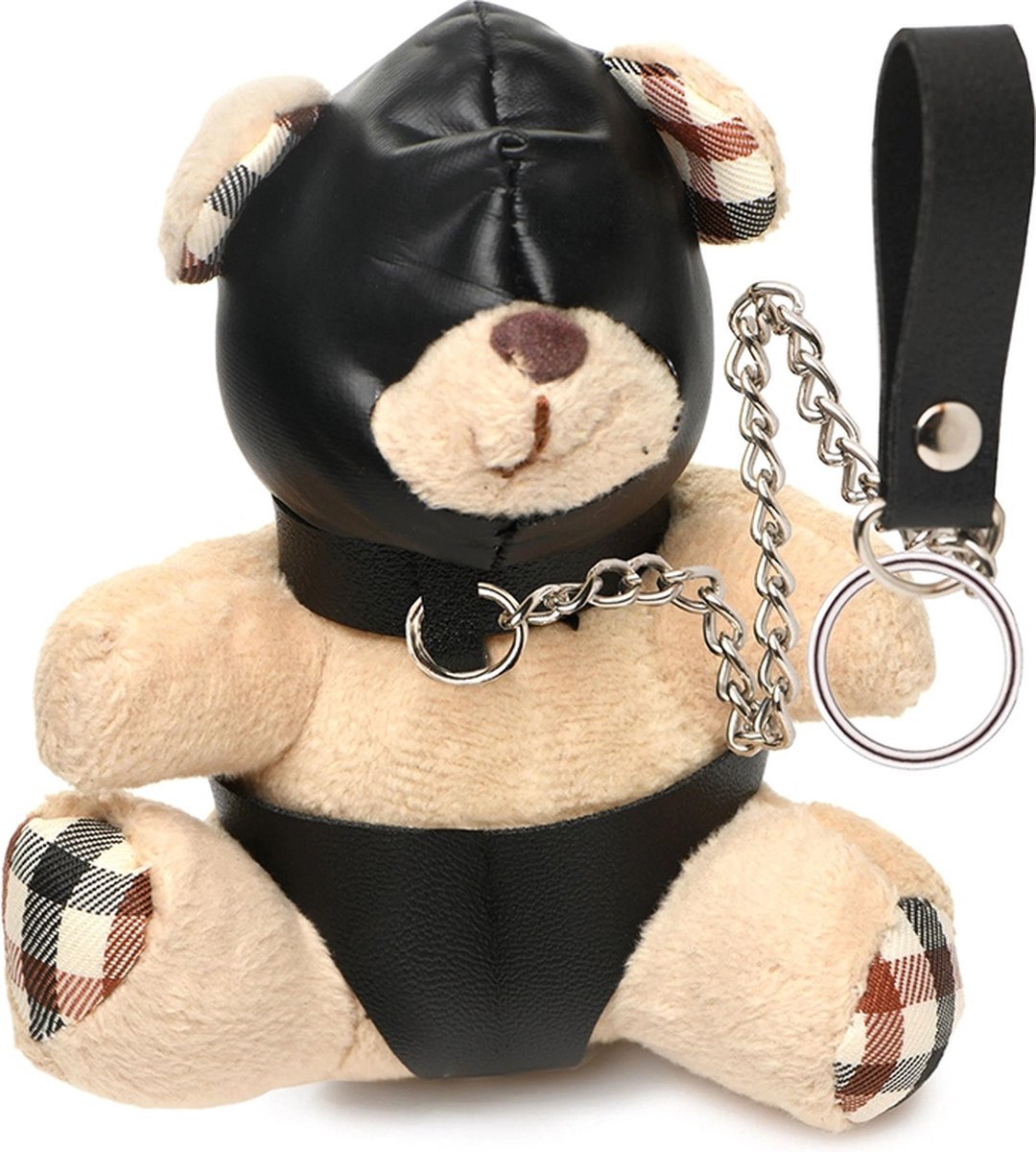 XR Brands AH119 - Hooded Teddy Bear Keychain - Tan