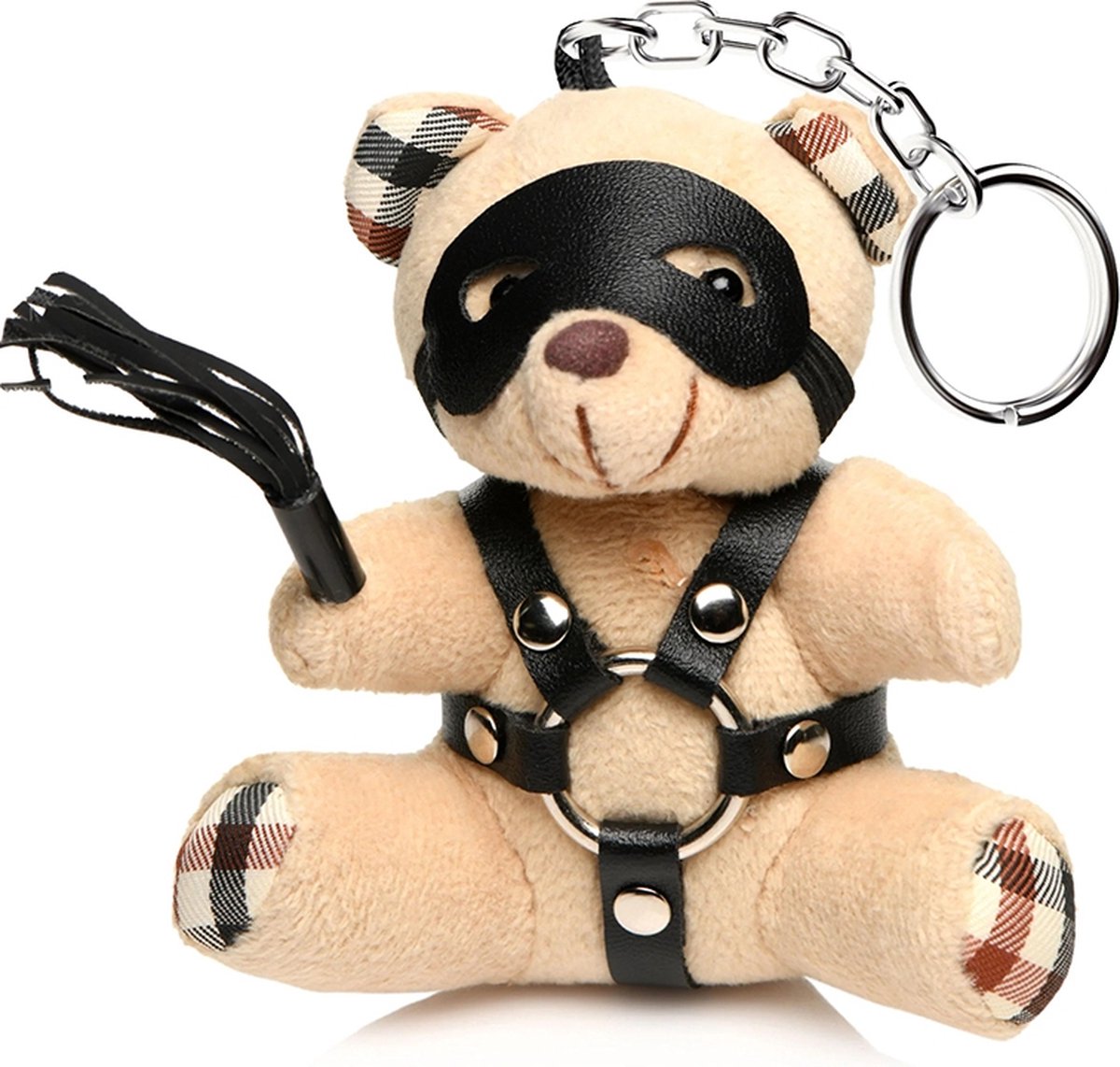 XR Brands AH120 - BDSM Teddy Bear Keychain - Tan