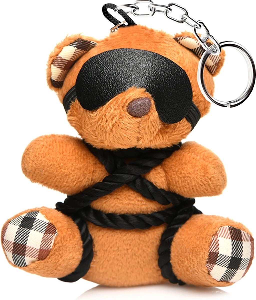 XR Brands AH121 - Rope Teddy Bear Keychain - Brown