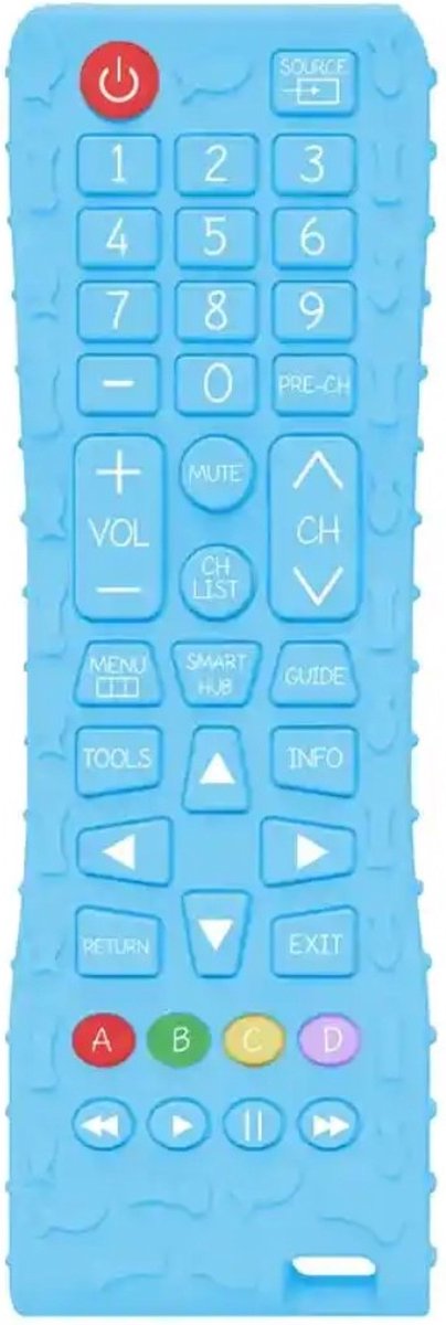 Baby Afstandsbediening - Baby Speelgoed - Babyshower - Baby - Peuter - Peuter Speelgoed - Bijtring - Bijtspeelgoed - BPA-vrij - PVC-vrij - 100% Siliconen - Kraamcadeaus - Ijsblokjesvorm - Teething Ring - Blauw - Blue -