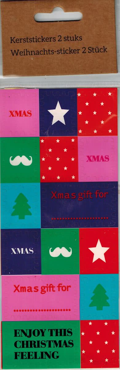 Kerst Stickers - Gekleurd - 2 vellen