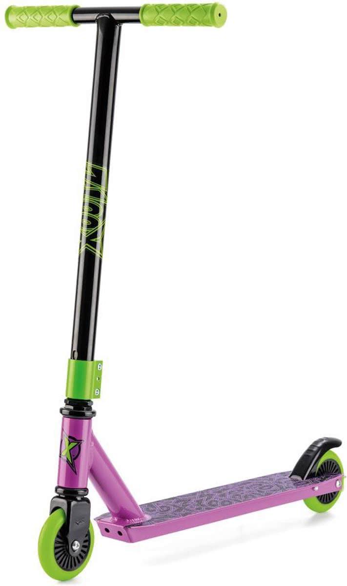 Xootz Stunt Scooter T-Bar Toxic Green-Purple