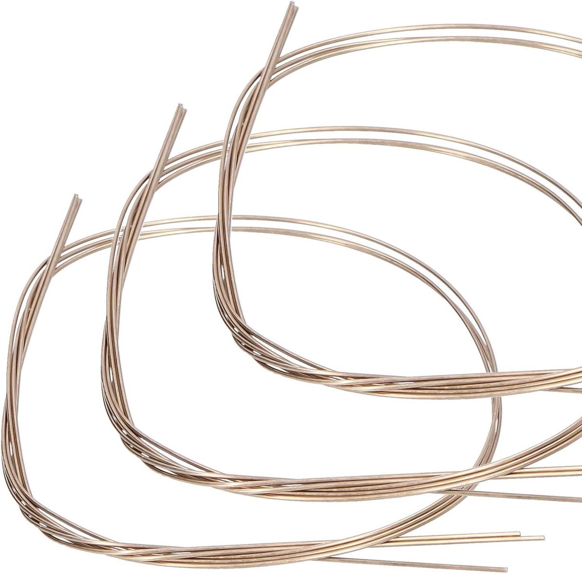 500mm Messing Lasdraad pak van 3 Solderen Messing Staaf Metalen Soldeerstaaf Zachte Buigbare Draad Sieraden DIY Craft Draad - 1.2 mm