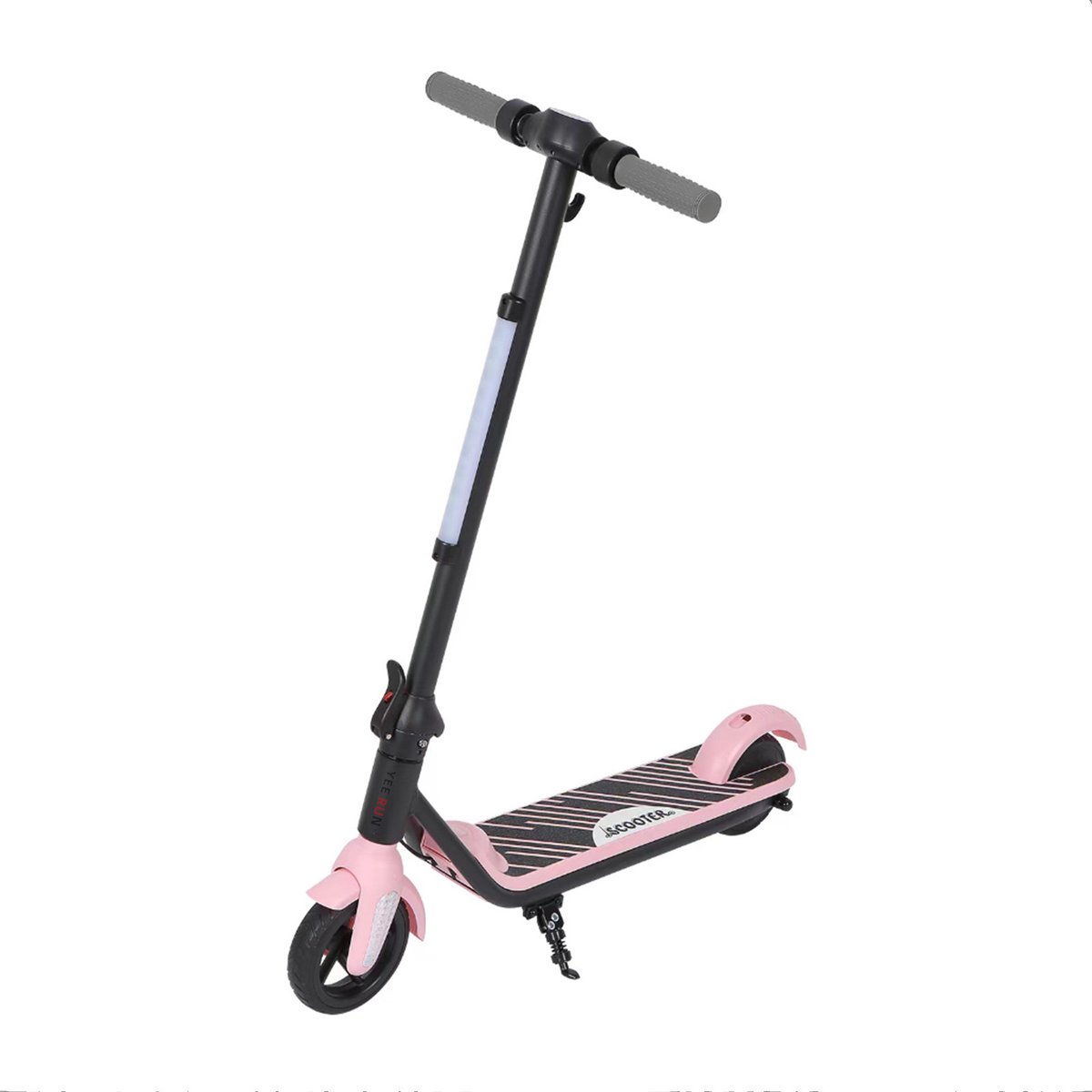 YEE RUN Kinderstep - 150W Motor - 12 km/u Max. snelheid - 6-12 jaar oude Elektrische Kinderstep - Inklapbaar electric scooter - Coole kleurrijke lichten - Roze.