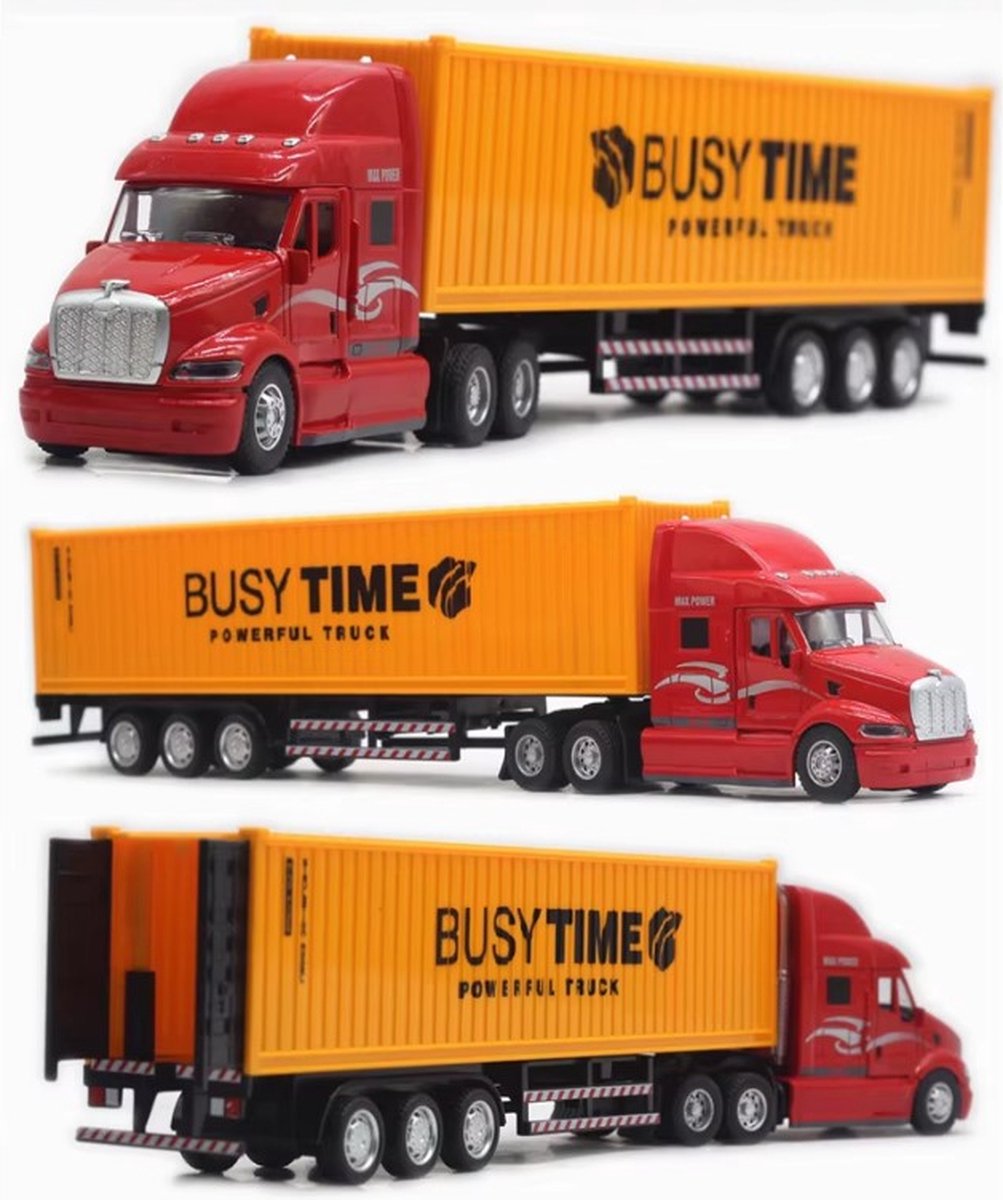 Vrachtwagen transporter met oplegger 40FT - Container Master (34.5cm)