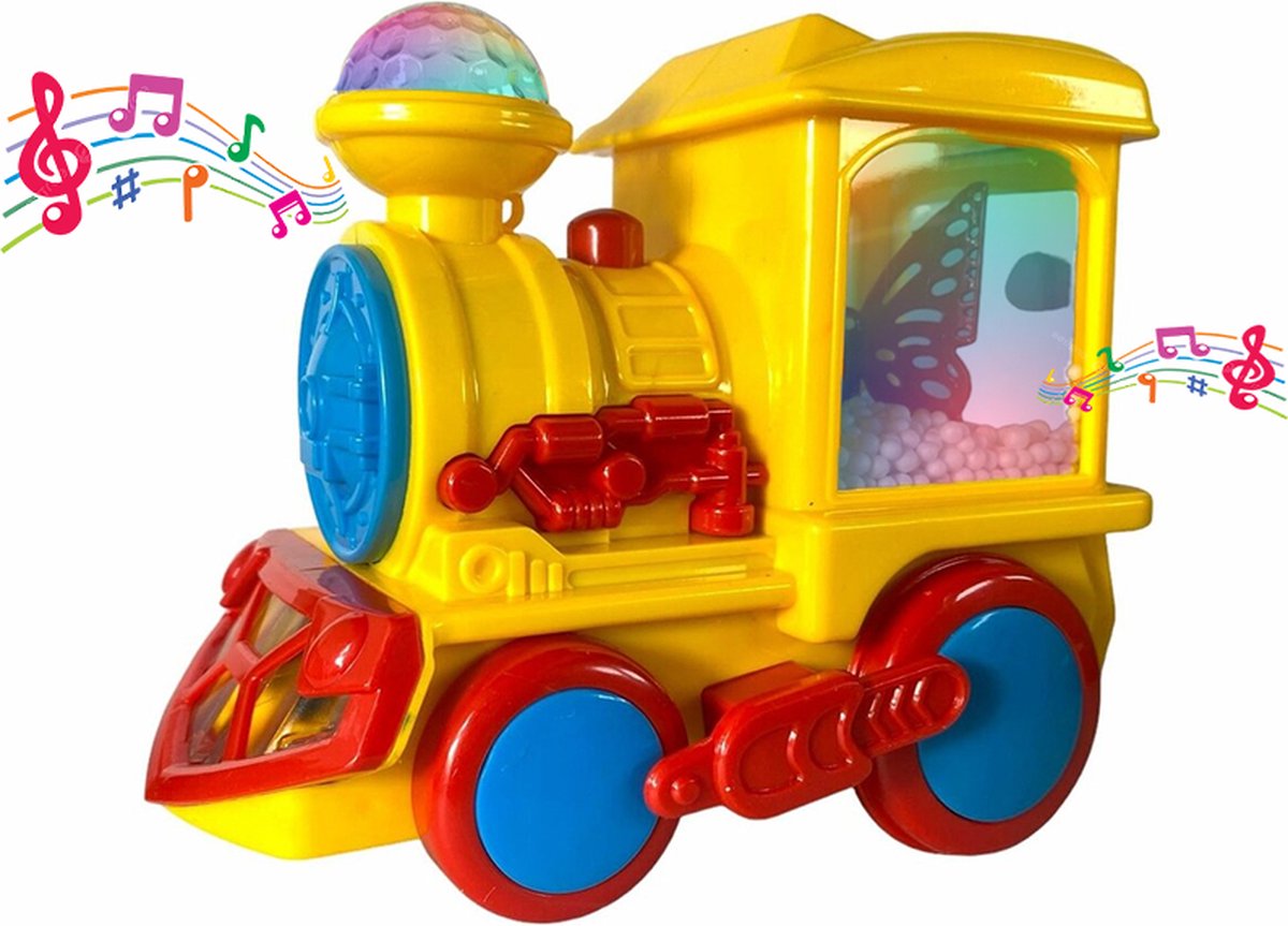 chook chook Train - zelf rijdende trein met geluid en verlichting (met batterijen)