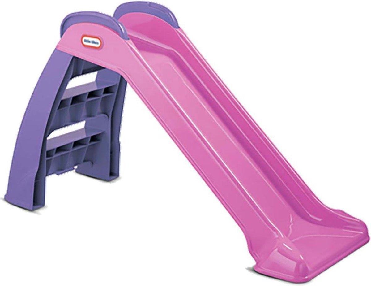   - Kinderspeelgoed Slide - Baby glijbaan - Mijn eerste glijbaan -  50x120x72 cm - Roze/ Paars