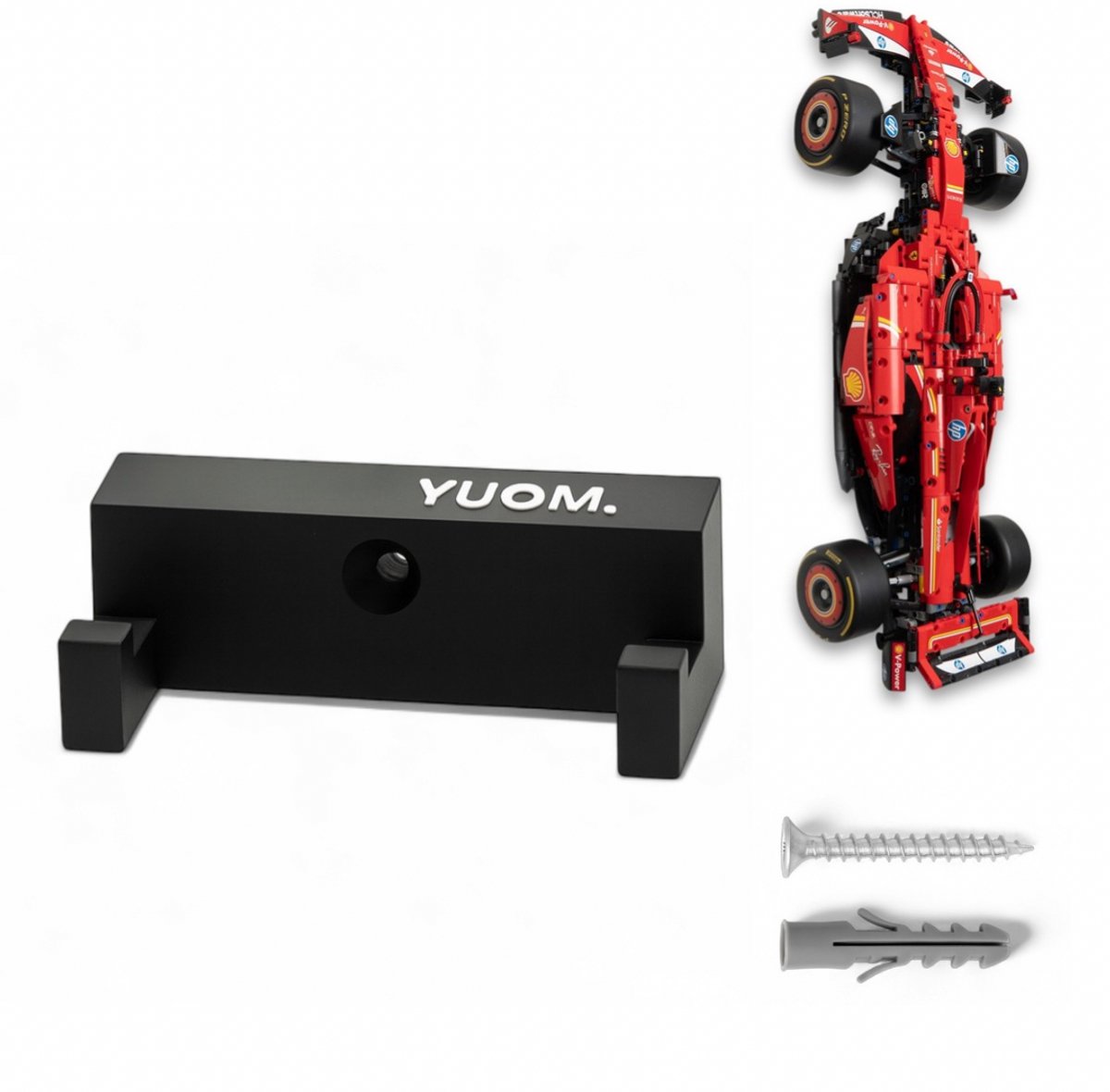 YUOM. Wall Mount voor LEGO Ferrari F1 - Muurbeugel voor Technic auto modellen
