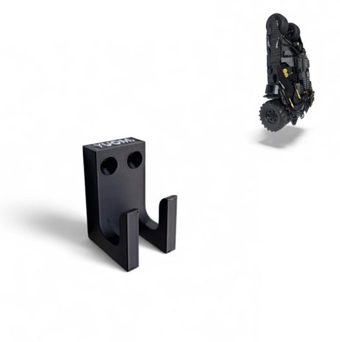 YUOM. Wall Mount voor LEGO Technic Batman Batmobile Tumbler - incl. schroeven & pluggen - Muurbeugel LEGO Technic Car Wall Mount - Batman Batmobile Tumbler - Lego houder auto modellen - Lego Batman Batmobile - Zwart