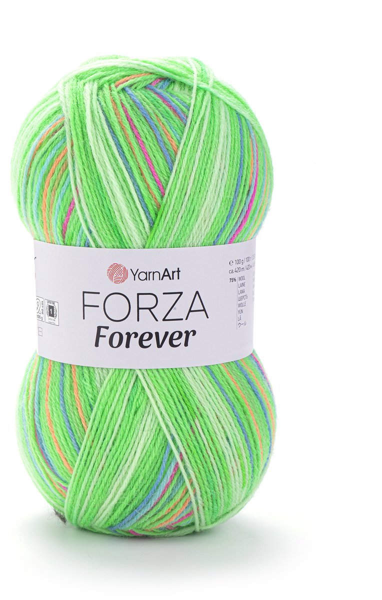 Sokkenwol Yarnart Forza Forever - Groen - 2709