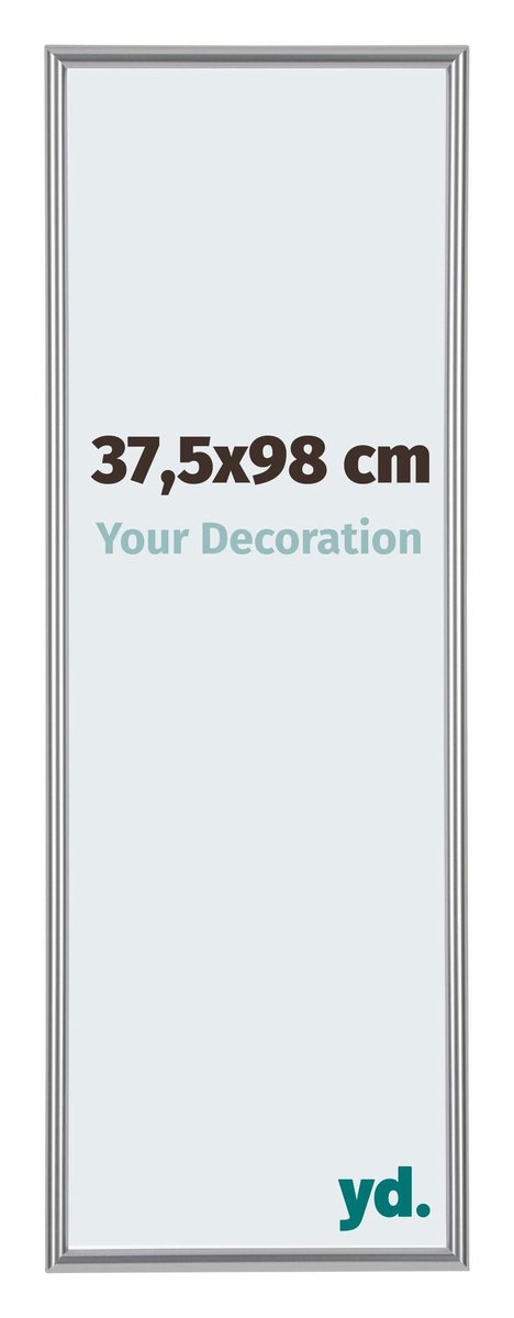 Puzzellijst 37,5x98 cm - Zilver Hoogglans - Kunststof - Annecy