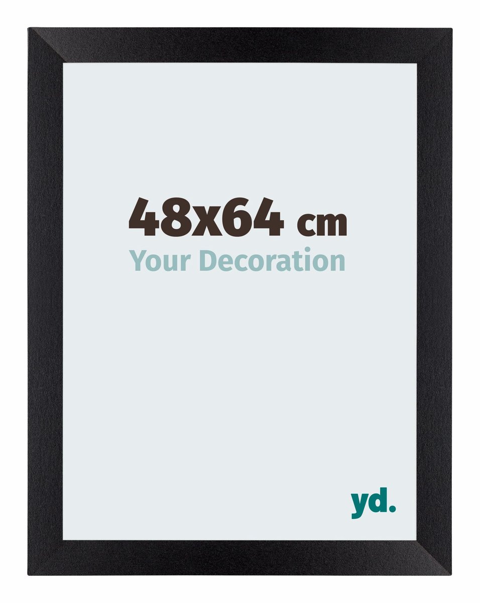 Puzzellijst 48x64 cm - Zwart Mat - MDF - Mura