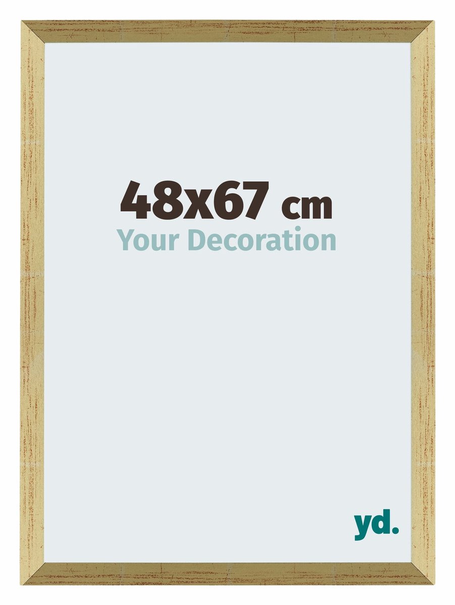 Puzzellijst 48x67 cm - Goud Glans - MDF - Mura