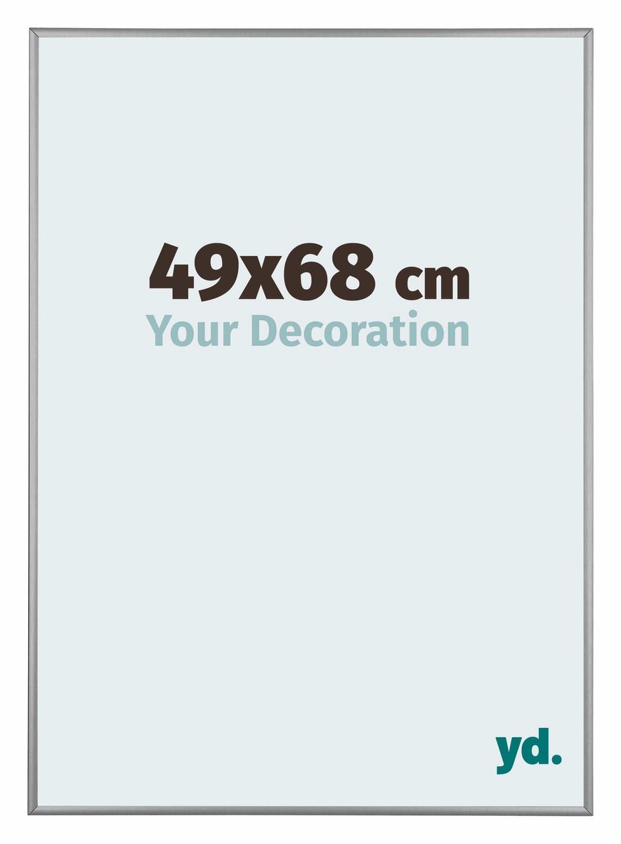 Puzzellijst 49x68 cm - Platina - Aluminium - Kent