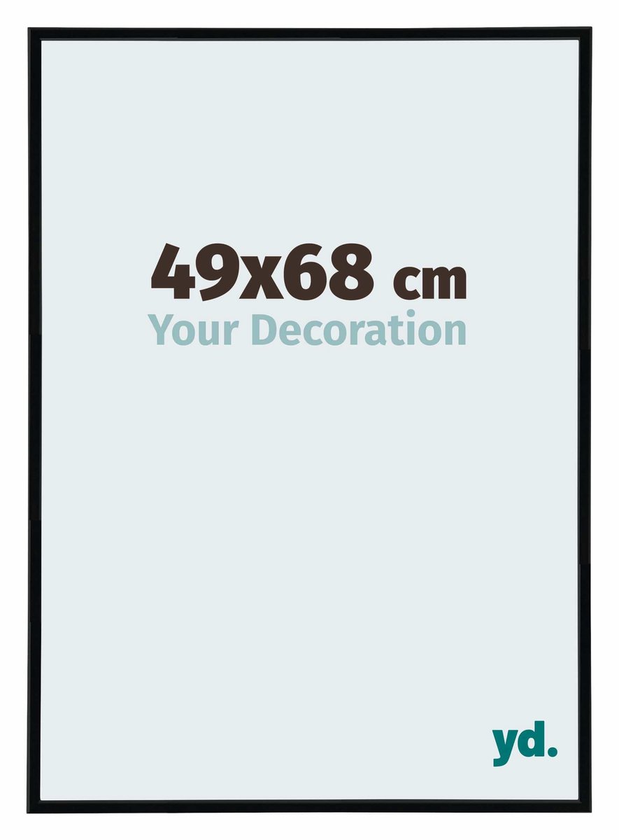 Puzzellijst 49x68 cm - Zwart Hoogglans - Kunststof - Annecy