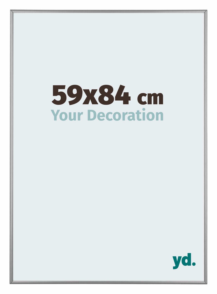 Puzzellijst 59x84 cm - Platina - Aluminium - Kent