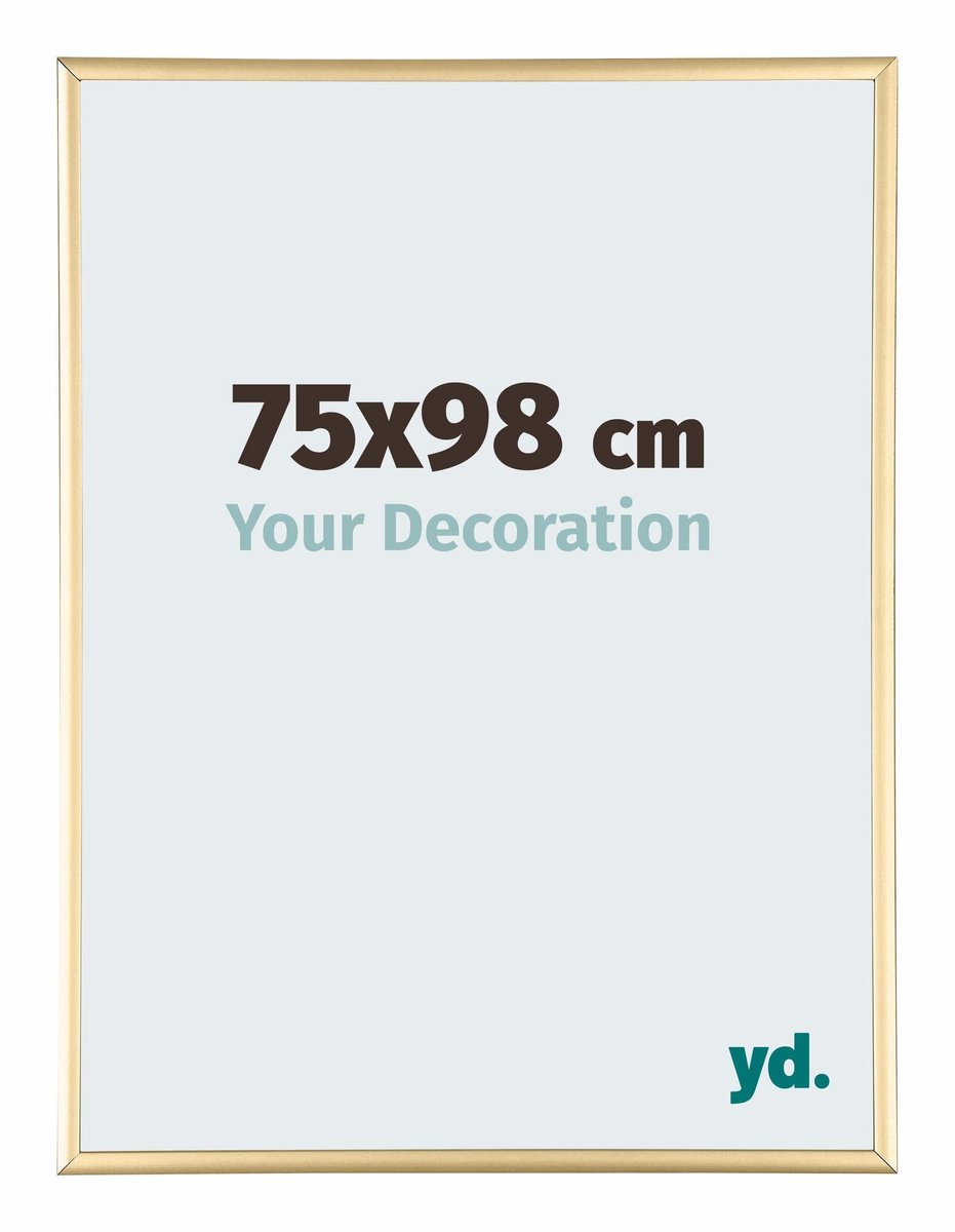 Puzzellijst 75x98 cm - Goud - Aluminium - Kent