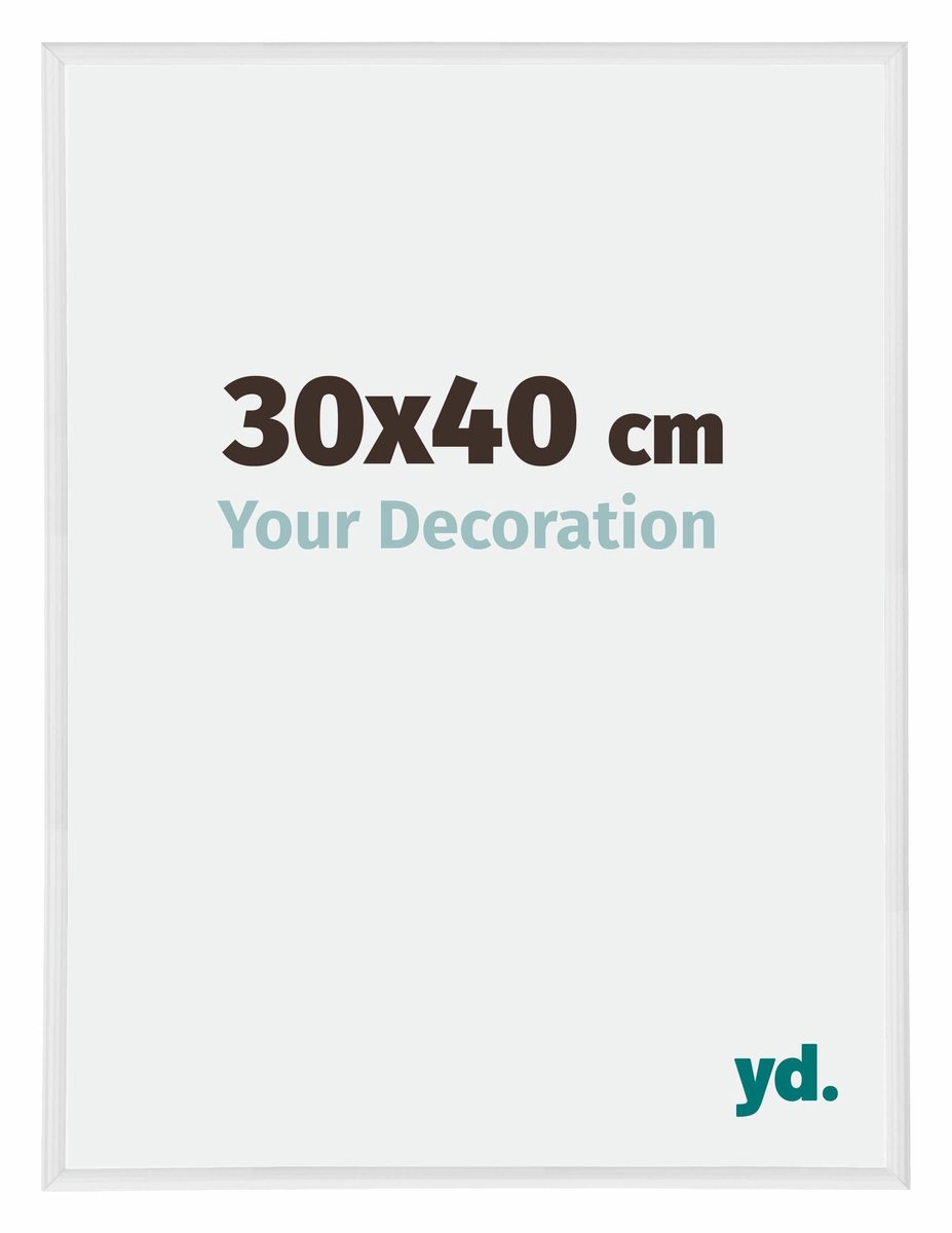 Your Decoration - Puzzellijst 30x40 cm - Wit Hoogglans - Puzzellijst 500-1000 stukjes - Kunststof Fotolijst - Annecy