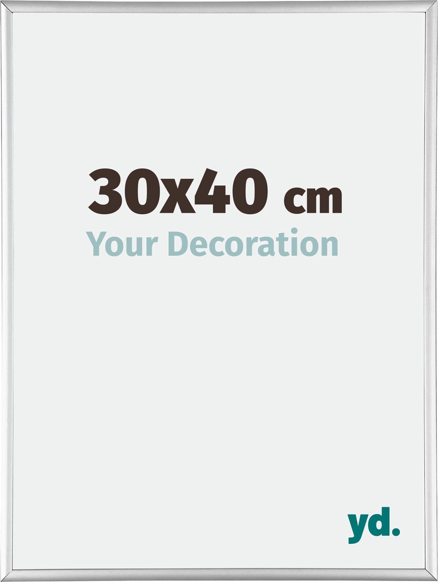 Your Decoration - Puzzellijst 30x40 cm - Zilver Hoogglans - Puzzellijst 500-1000 stukjes - Aluminium Fotolijst - Kent