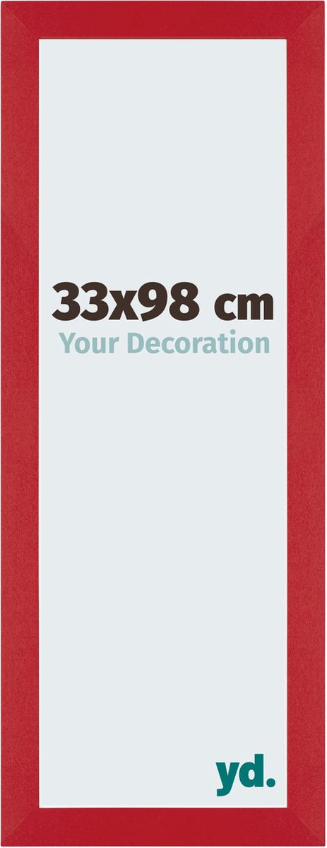 Your Decoration - Puzzellijst 33x98 cm - Rood - Puzzellijst 500-1000 stukjes - MDF Fotolijst - Mura