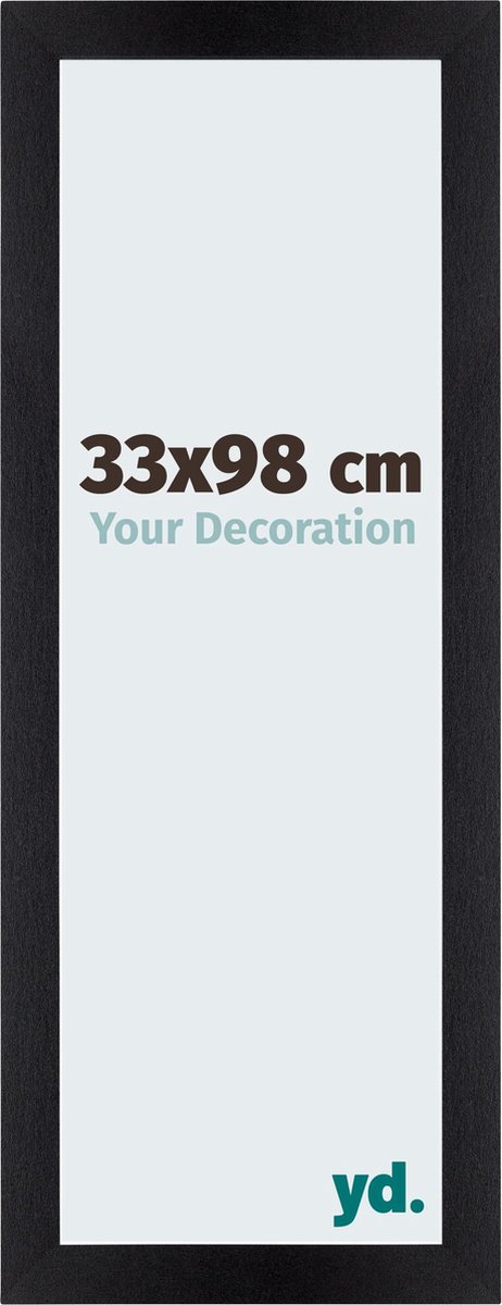 Your Decoration - Puzzellijst 33x98 cm - Zwart Mat - Puzzellijst 500-1000 stukjes - MDF Fotolijst - Mura