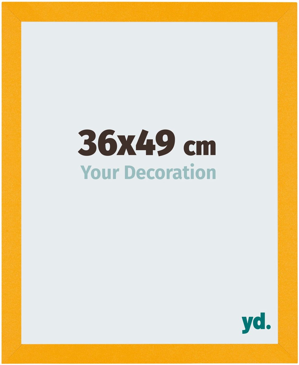 Your Decoration - Puzzellijst 36x49 cm - Geel - Puzzellijst 500-1000 stukjes - MDF Fotolijst - Mura