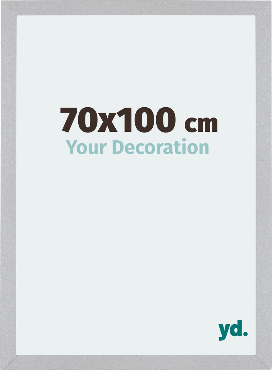 Your Decoration - Puzzellijst 70x100 cm - Zilver Mat - Puzzellijst 1500-2000 stukjes - MDF Fotolijst - Mura