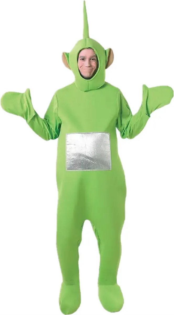 Carnavalskleding - Kostuum - Heren - Verkleed als Teletubbies Dipsy - One Size 160 - 190 cm