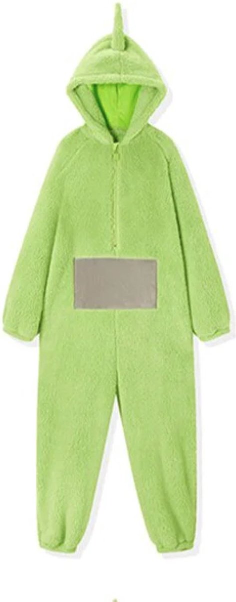 Carnavalskleding - Kostuum - Onesie - Heren - Verkleed als Teletubbies Dipsy - One Size 160 - 190 cm