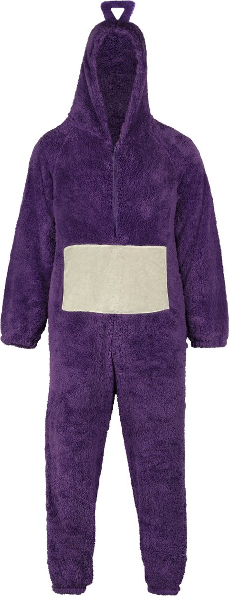 Carnavalskleding - Onesie - Kostuum - Paars - Heren - XL - 186 - 200 cm - Verkleed als Teletubbies Tinky Winky