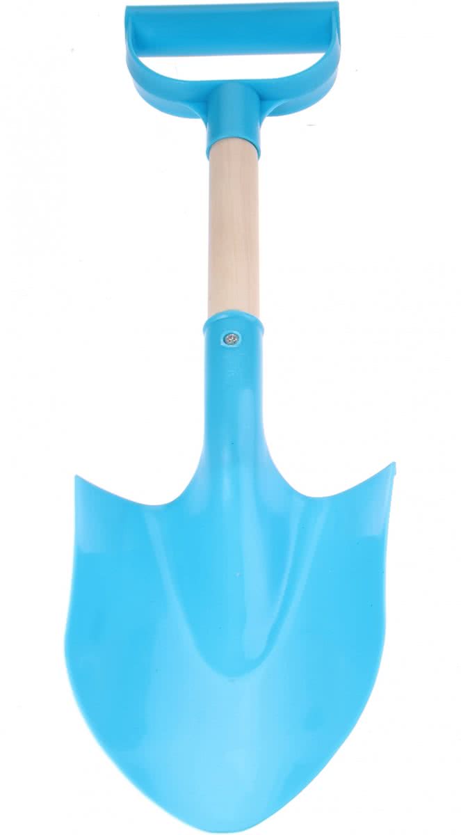 Yello Schep Kunststof/hout Blauw 48 Cm