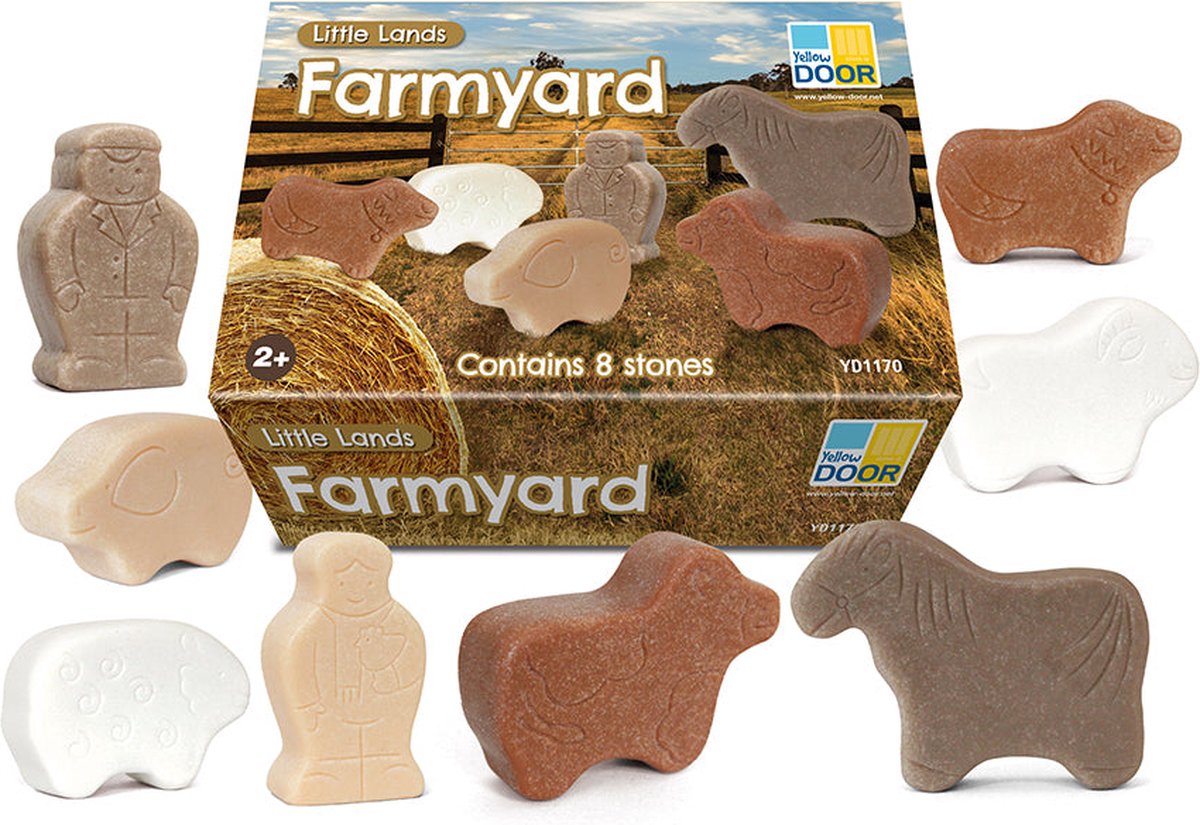 Yellow Door Sensory Play Stenen - Little Lands Boerderij + 2jr