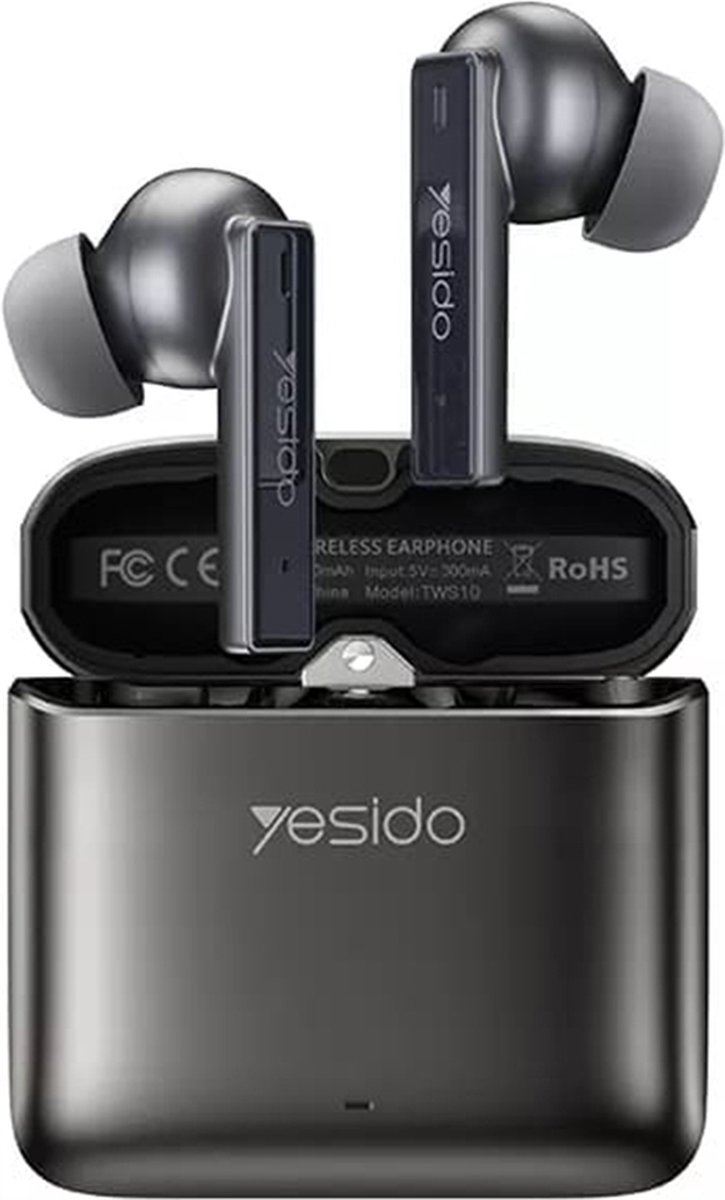 Yesido - Draadloze oordopjes (TWS10) - Ruisonderdrukking, TWS - Zwart