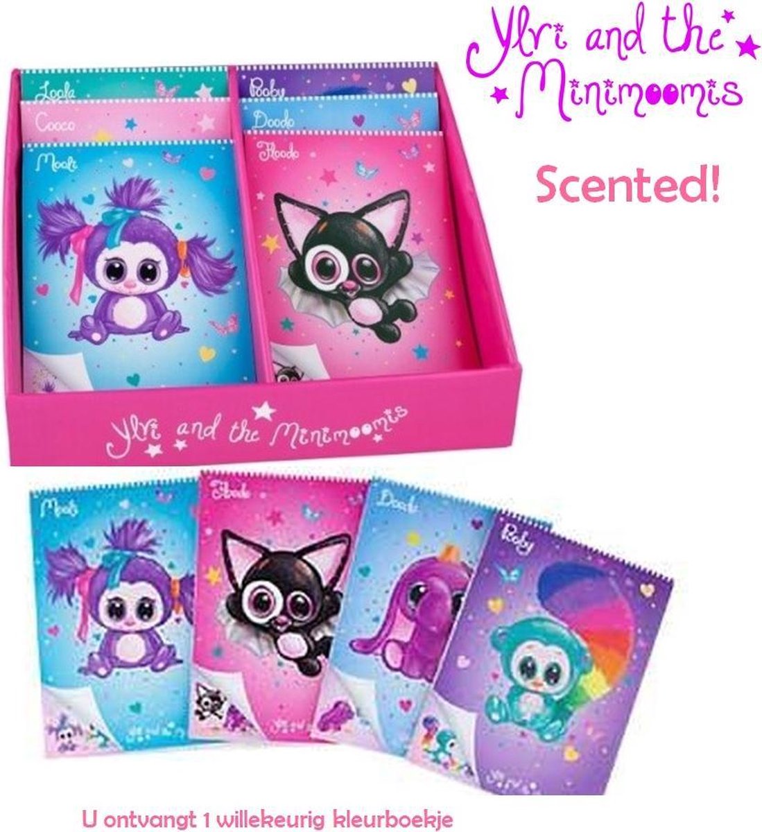 Depesche  Ylvi and the Minimoomis kleurboek met geurtje - Notitieboek - 21 cm