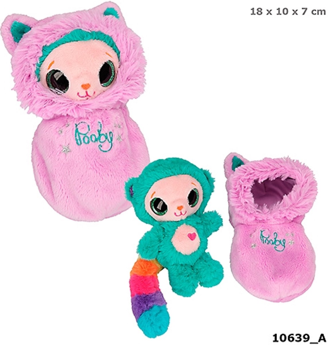 Ylvi & the Minimoomis Knuffel in Slaapzak, Pooby