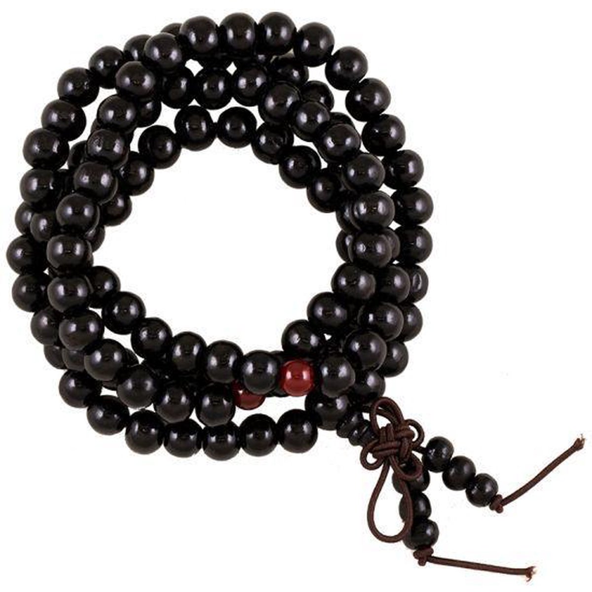 Armband - Mala - Hout met Sierkralen