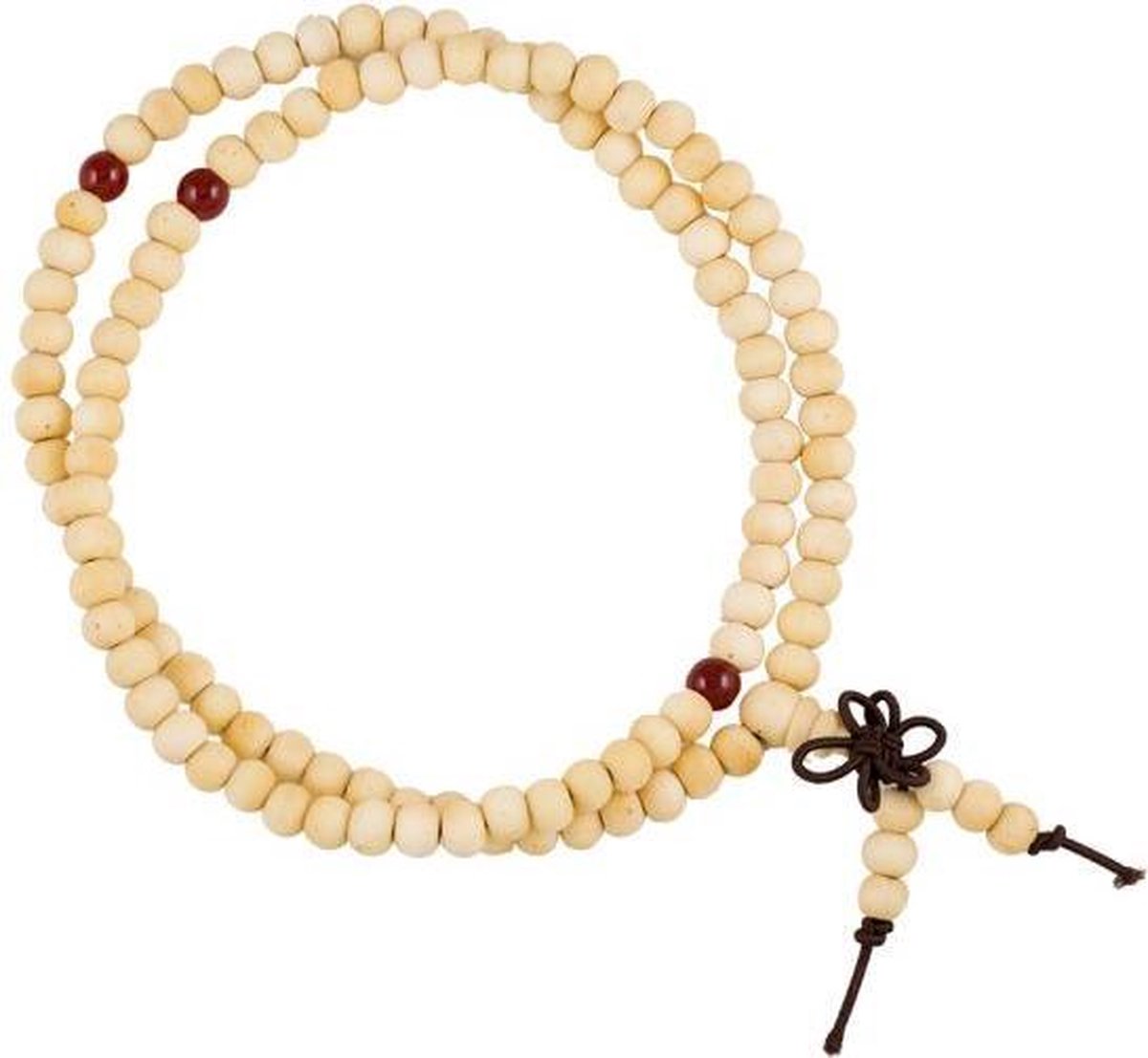 Mala Armband Elastisch Hout
