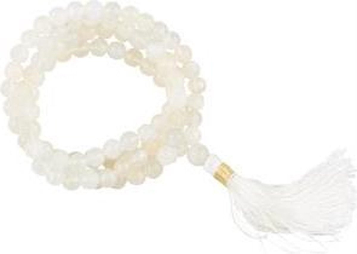 Mala Maansteen AA-Kwaliteit 108 Kralen met Tasje