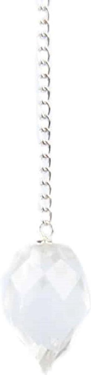 Pendel Bergkristal Facet Druppelvorm