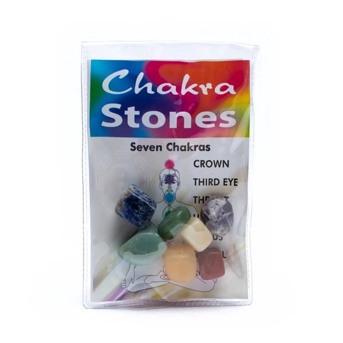7 Chakra edelstenen in geschenkzakje