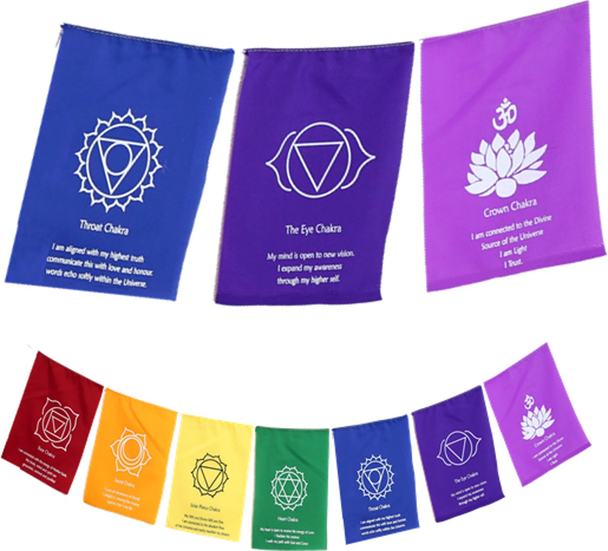 7 Chakravlaggen Koord Affirmaties