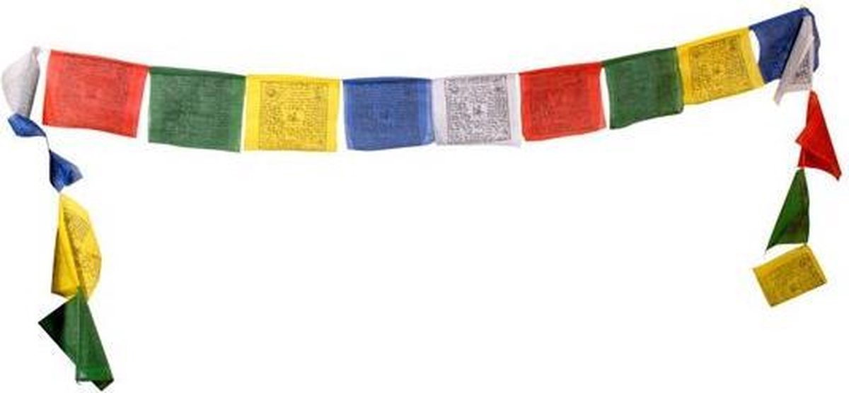Gebedsvlaggen koord Tibetaans met 10 vlaggen