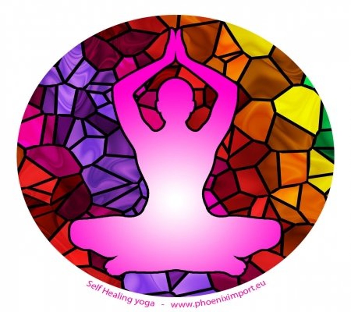 Yogi & Yogini naturals Raamsticker Self Healing Yoga