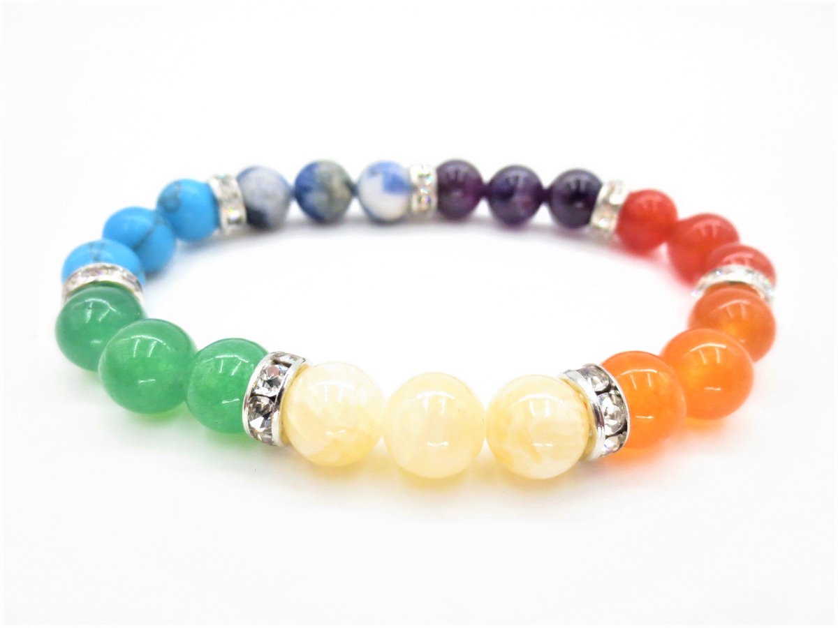 Chakra Armband - Spirituele Armband - Gekleurde dames armband - 7 Chakra Armband