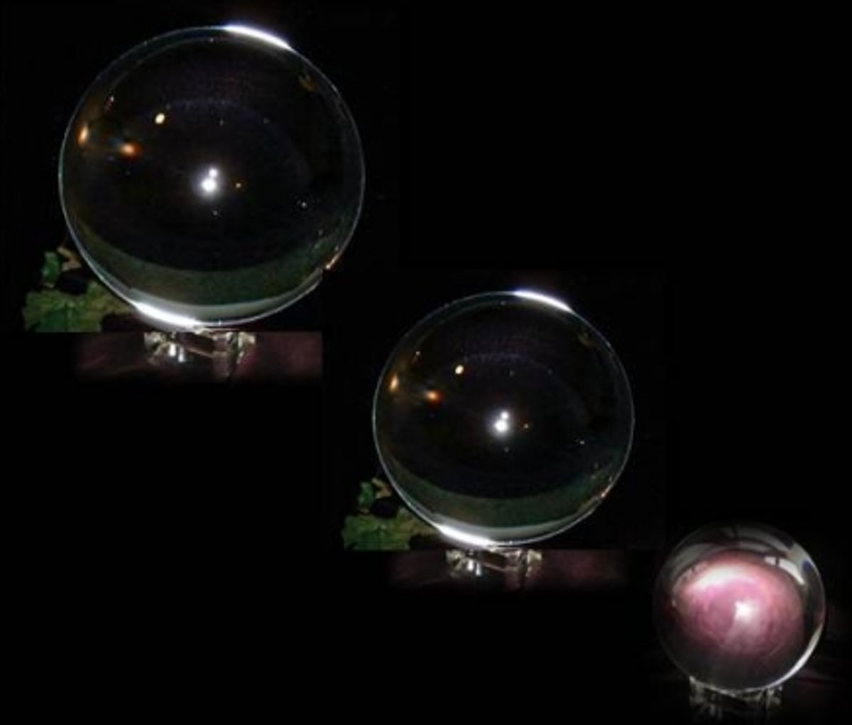 Kristallen - Glazen Bol 10 cm incl. losse standaard